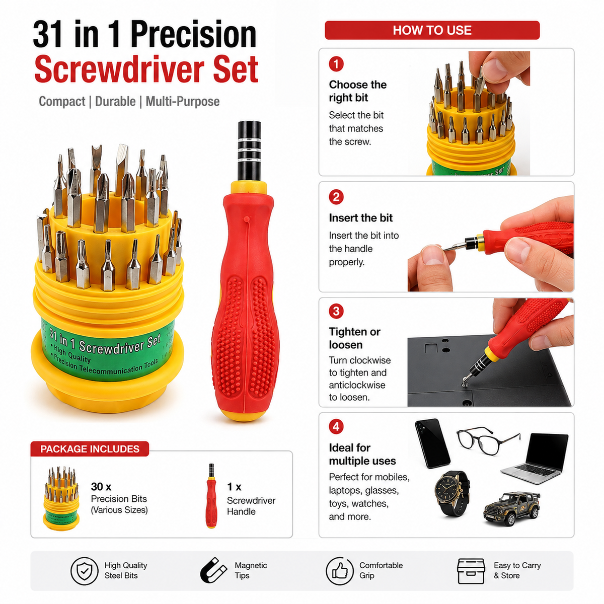 31 in 1 Screwdriver Set